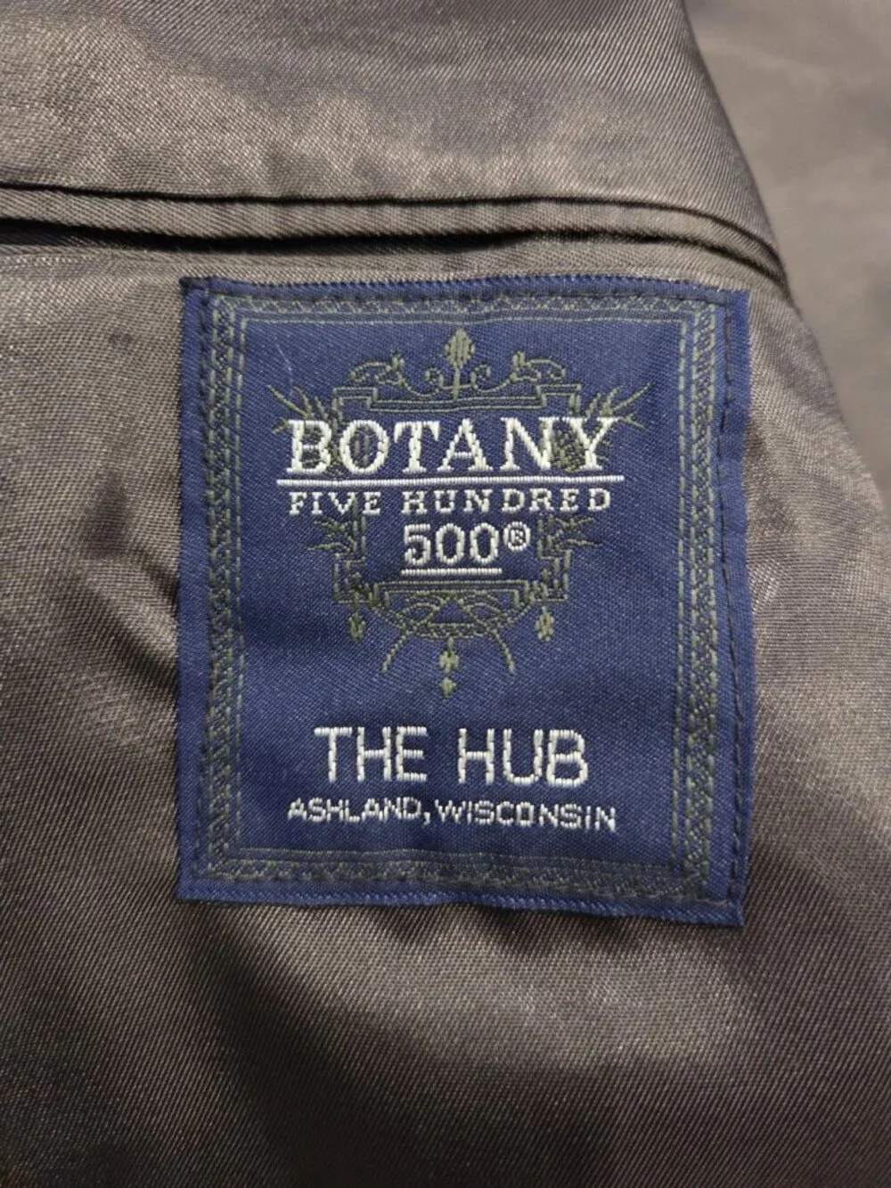 Vtg Botany 500 Blazer 44L Gray Multi Pinstripe Pink Gold The Hub 1960s Retro